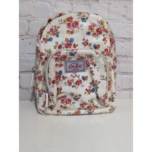 Cath Kidston Kids Mini Backpack Floral Oilcloth PVC Coated Rucksack Cream Flower